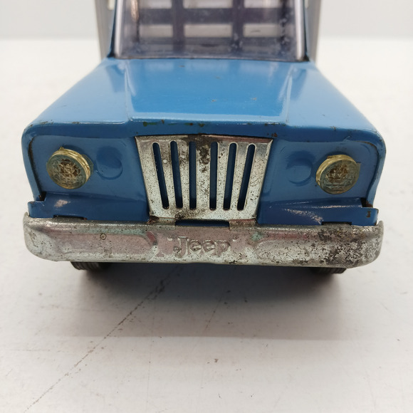 VTG Tonka Blue Stake Truck Pressed Steel Toy 1960s Farm Pickup USA Blue Whit - Picture 7 of 12